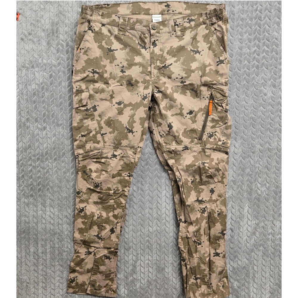 Decathlon SG500H Mens Trousers MLC Camo Cargo Pants Tan 2XL 38x32